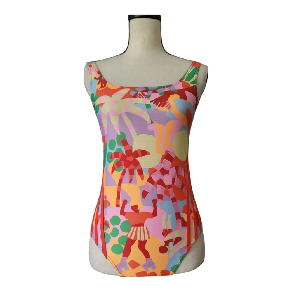 Adidas‎ x FARM Rio Women’s Size 0 Swimsuit One Piece Pearl Citrine